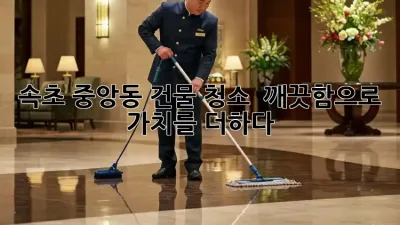 속초 중앙동 건물 청소, ✨ 깨끗함으로 가치를 더하다!